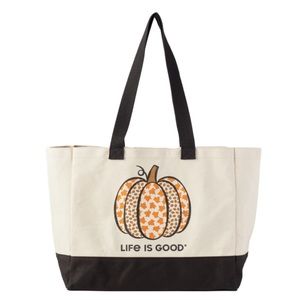 Life is Good Cotton Canvas Tote